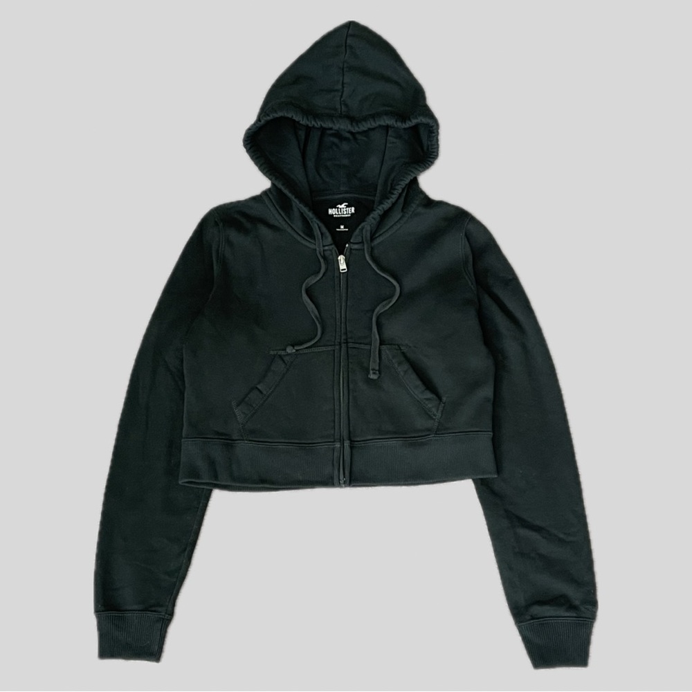 HOLLISTER Cropped Zip Up Hoodie